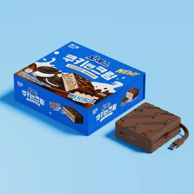 미니덕트 오예스 쿠키앤크림 준고체 보조배터리 10000mAh