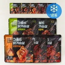 한끼통살 그릴드 닭가슴살 5종 x 2p 세트 (냉동), 100g,…