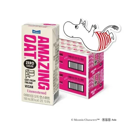매일유업 어메이징오트, 언스위트, 190ml, 48개