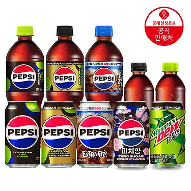펩시제로슈거 라임 or 제로카페인 210ml 30캔 + 355ml 24캔