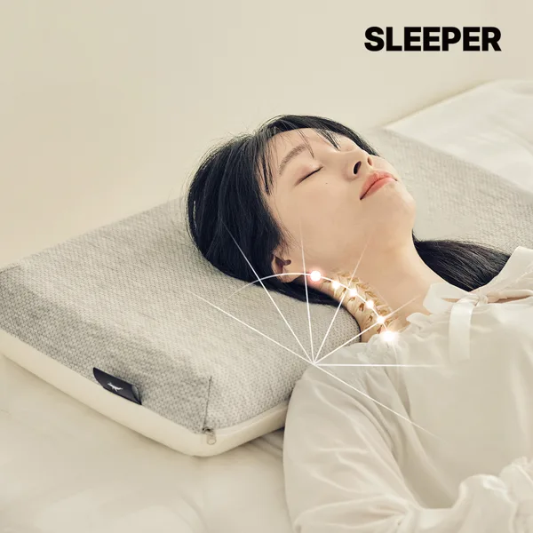 슬립퍼 거북목 일자목 목디스크 낮은 메모리폼 경추베개