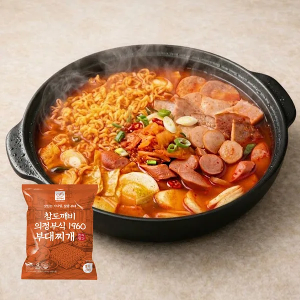 참도깨비 의정부식 1960 부대찌개 700g 햄 4종 소시지 냉동 간편식