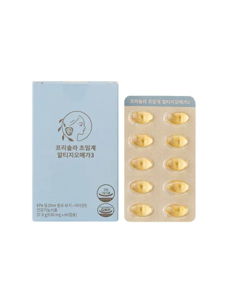 프리솔라 초임계 알티지 오메가3 식물성 캡슐 KD PVDC