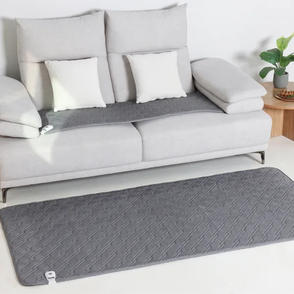 몽비오스 전기방석 쇼파 전기 매트 탄소 카본 온열매트 그래핀 소파 장판 3인용, 50x140cm, 딥멜란지