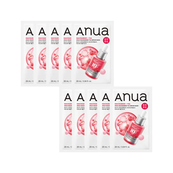 아누아 나이아신아마이드 TXA 다크스팟 세럼 마스크 28mL 10매, 1개