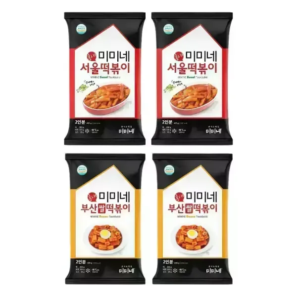 미미네 서울떡볶이 2봉 + 부산떡볶이 2봉 (8인분)