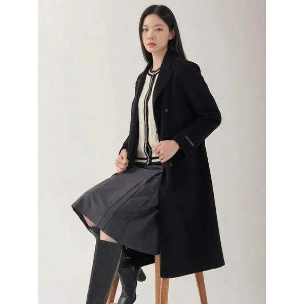 피어로즈 핸드메이드 더블버튼 맥시 롱코트 LFLCOA93