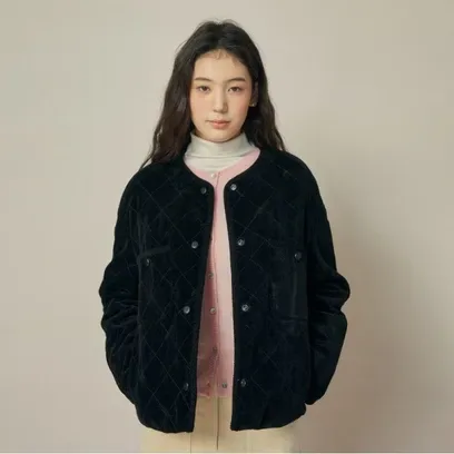 JJ지고트 덕 다운 퀼팅 라운드넥 재킷 GRAA2PDR21