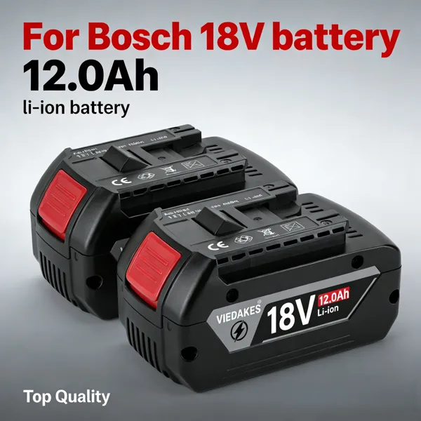 18V 12.0AH 전문가용 리튬 배터리, 보쉬 BAT609 BAT609G BAT618 BAT618G 전동 공구용 충전식 배터리
