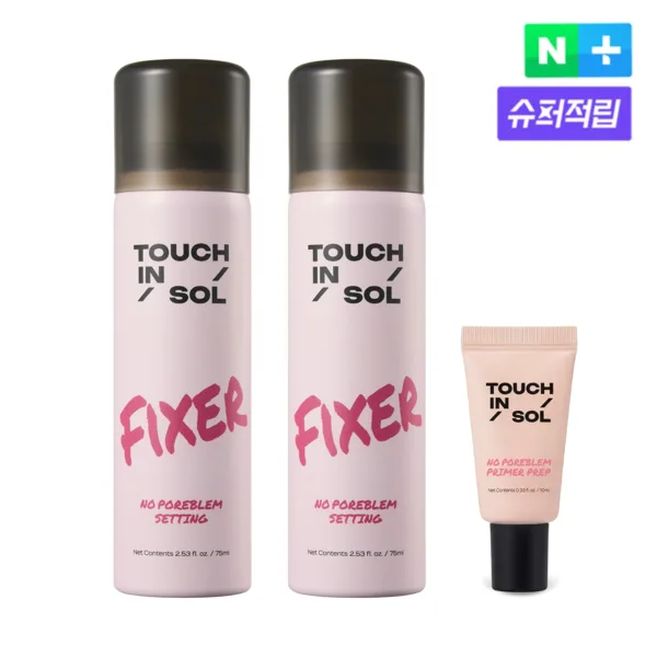 터치인솔 노포어블럼 세팅 픽서 75ml 1+1+프렙10ml