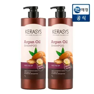 케라시스 내추럴레시피 아르간오일 샴푸 1L x 2개