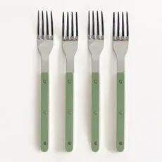 아카시아 디너포크 세트, 올리브그린, 4개