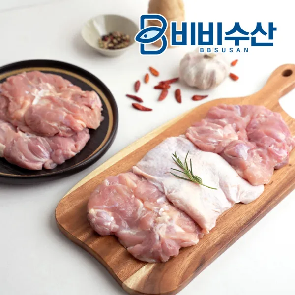 국내산 냉장 순살 닭다리살 정육 1kg
