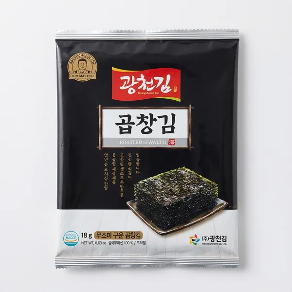 광천김 구운 곱창김 전장김 무조미 18g 10봉