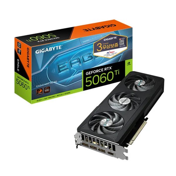 GIGABYTE 지포스 RTX 5060 Ti EAGLE MAX OC D7 8GB 피씨디렉트
