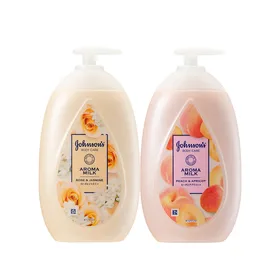 존슨즈뷰티 물먹복숭아로션 아로마밀크 피치&애브리콘 500ml, 1개 + 아로마 밀크 로션 로즈&자스민 속광로즈 로션 500ml, 1개