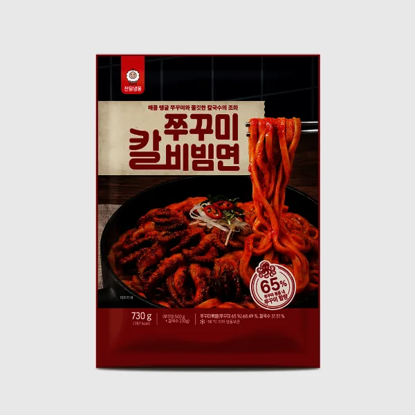 쭈꾸미 칼비빔면 730g