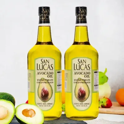 San-Lucas 아보카도 오일 1L x 2병+원터치캡 엑스트라버진 멕시코산 냉압착 HASS 아보카드 아보카도유 식용유