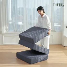 더릭스홈 3단 접이식 매트리스 6cm 10cm 15cm 침대 바닥 수면매트 토퍼