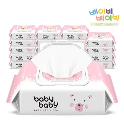 베이비베이비 대용량X120매 20팩 캡형 트윙클 아기물티슈