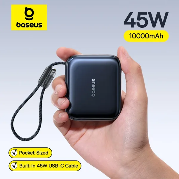 베이스어스 45W 미니 파워뱅크 10000mAh
