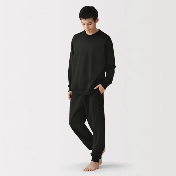 무인양품 스웨트 룸 웨어 세트 28,400원, 저지 크루넥 보더티