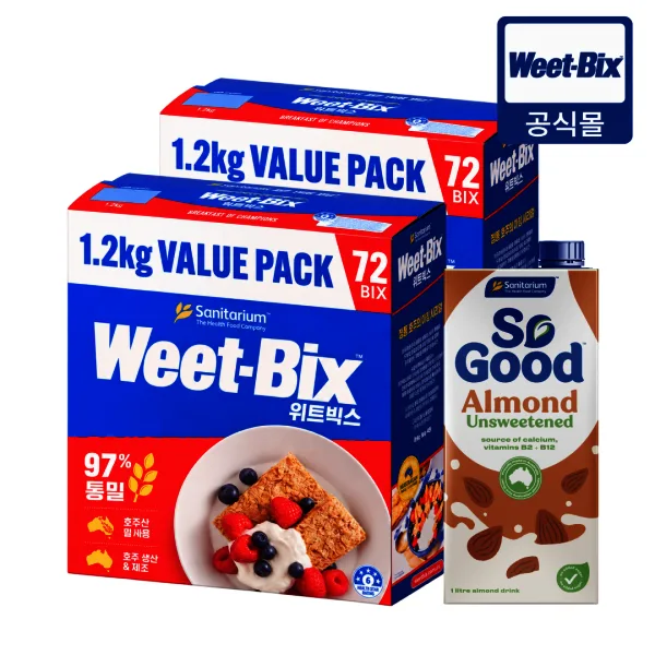 위트빅스 1.2kg 2개 + 아몬드 언스위트 1L