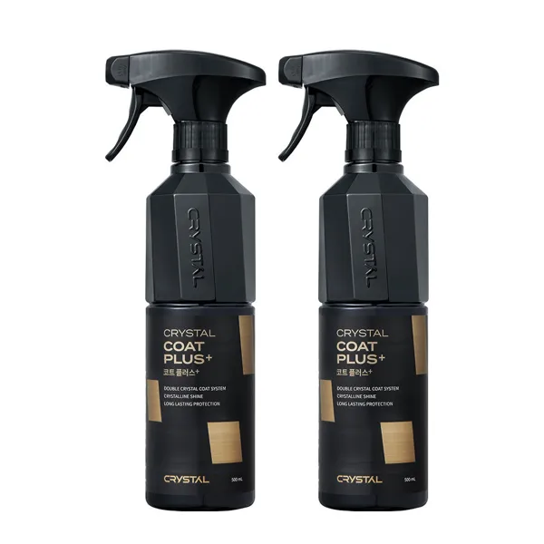 불스원 뉴 크리스탈코트 플러스 유리막코팅제 물왁스 500ml 2개입