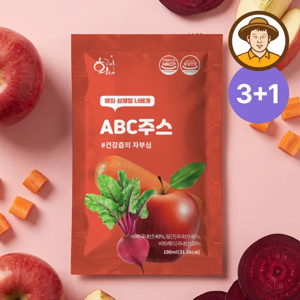 국내산 통째로 갈아만든 ABC쥬스 100ml 30포 생착즙