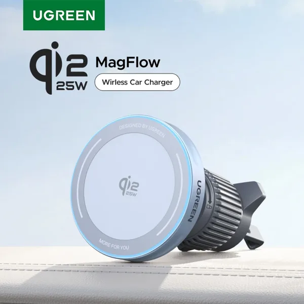 유그린 Qi2.2 25W 15W 마그네틱 차량용 핸드폰 거치대 무선 충전기 아이폰 17 16 프로 맥스용