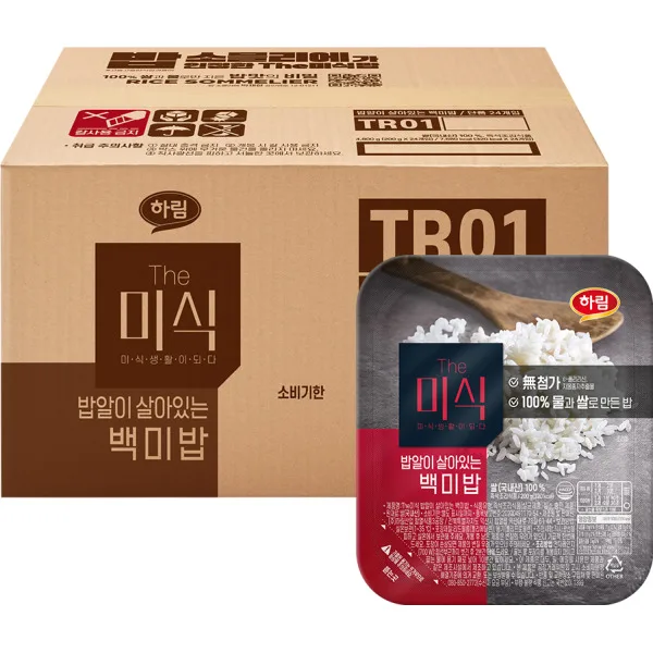 더미식 밥알이 살아있는 백미밥 200g 24개 (유클)