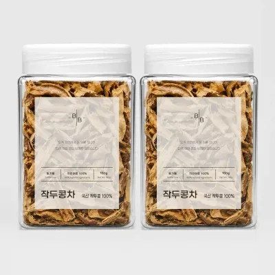 비오바이 국내산 볶은 작두콩차 용기형 100g 2통