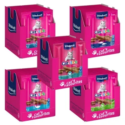 비타크래프트 캣스틱 3P 18g x 20개 (연어오메가,치킨캣그라스,대구코어피쉬,가자미오메가,연어)